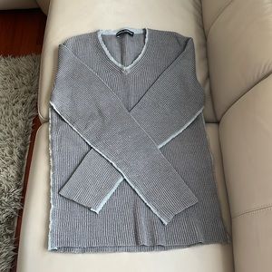 Dolce & Gabbana ribbed V neck sweater